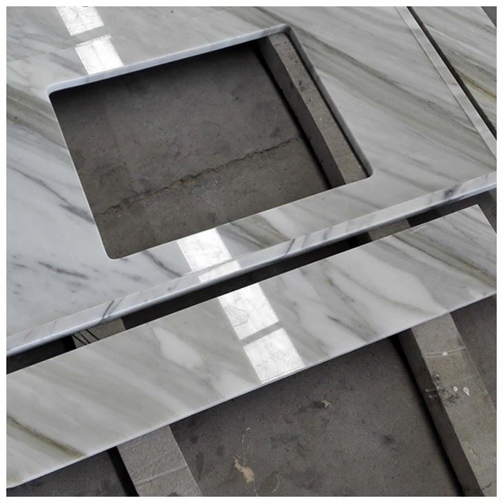 White Calacatta Marble Vanity Top