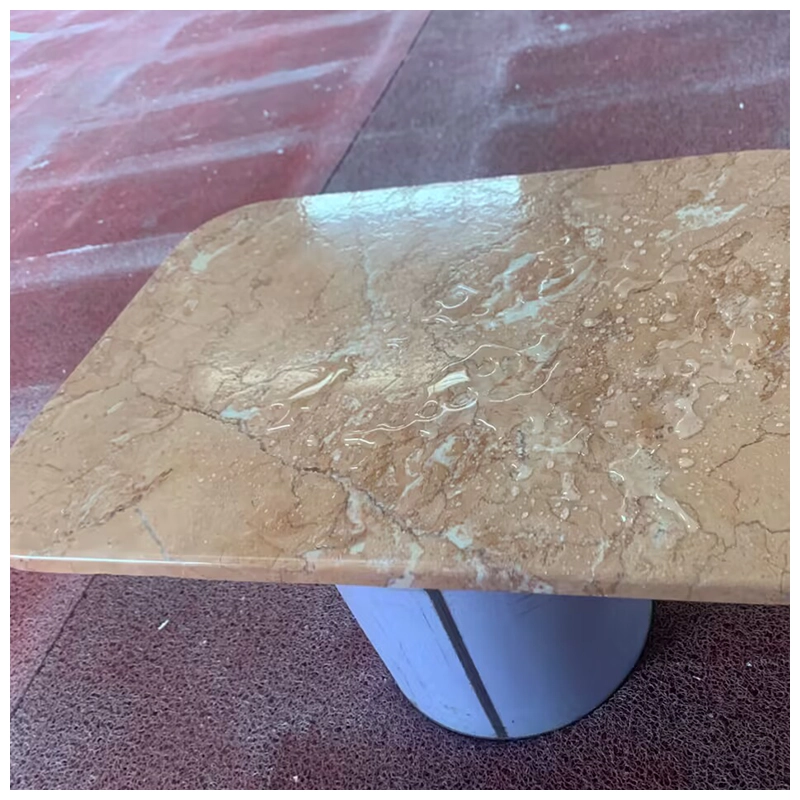 antique pink marble coffee table