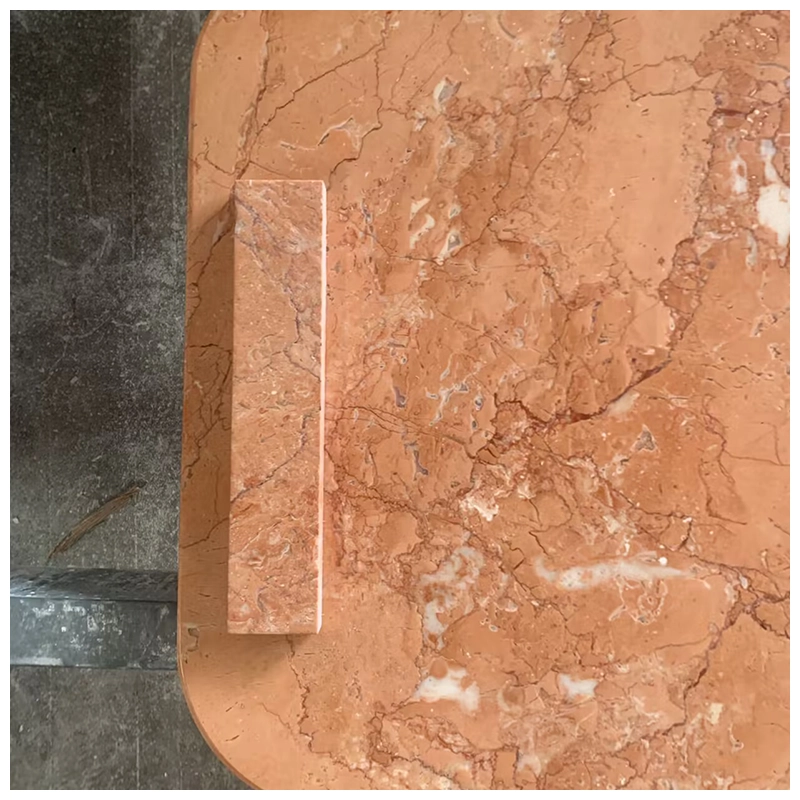 pink marble side table