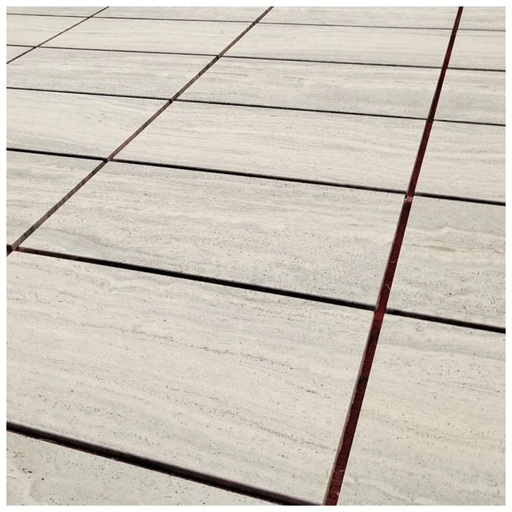 Silver Travertine Sandblasted Interior Floor and Wall Tiles
