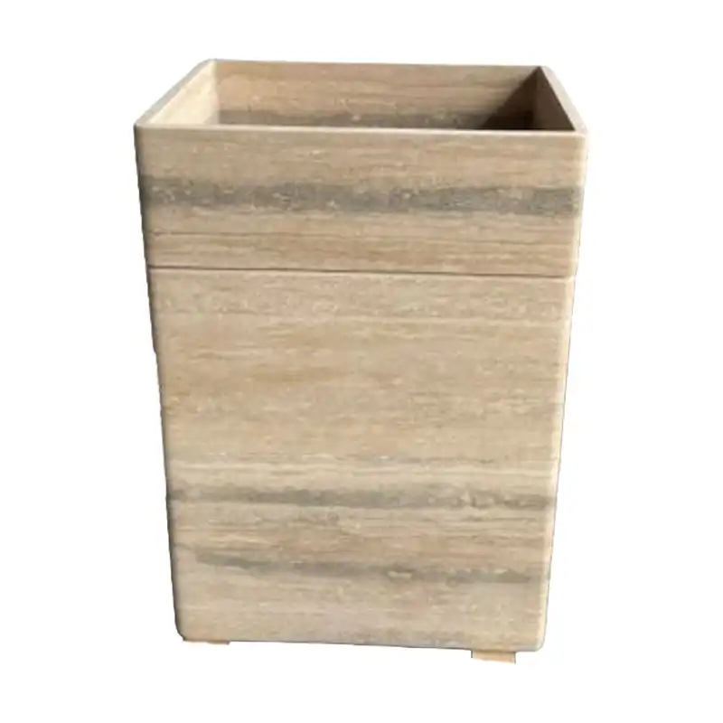 อ่างล้างหน้า Travertine สีเงินโรมัน