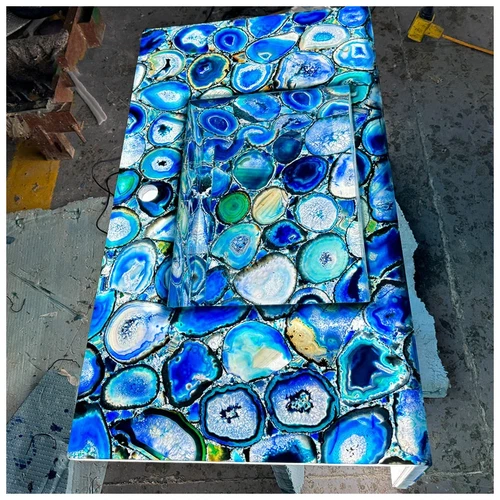 Blue Agate Bahthroom Countertop Blue Agate Bahthroom Countertop