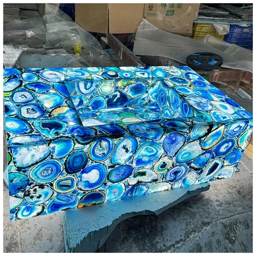 Blue Agate Vanity Countertop Blue Agate Vanity Countertop