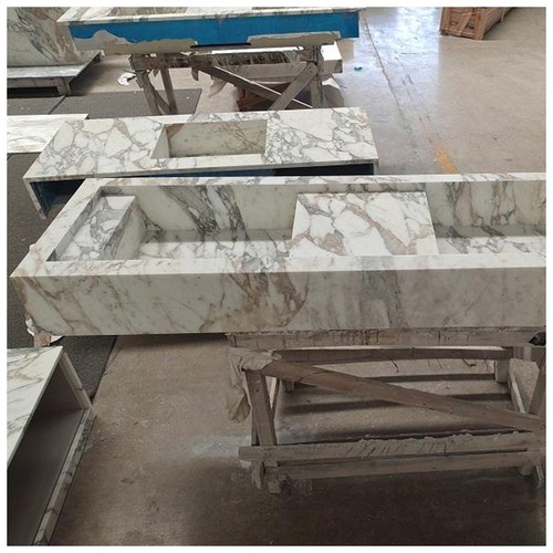 Calacatta Oro Marble Integrated Vanity Basins Calacatta Oro Marble Integrated Vanity Basins