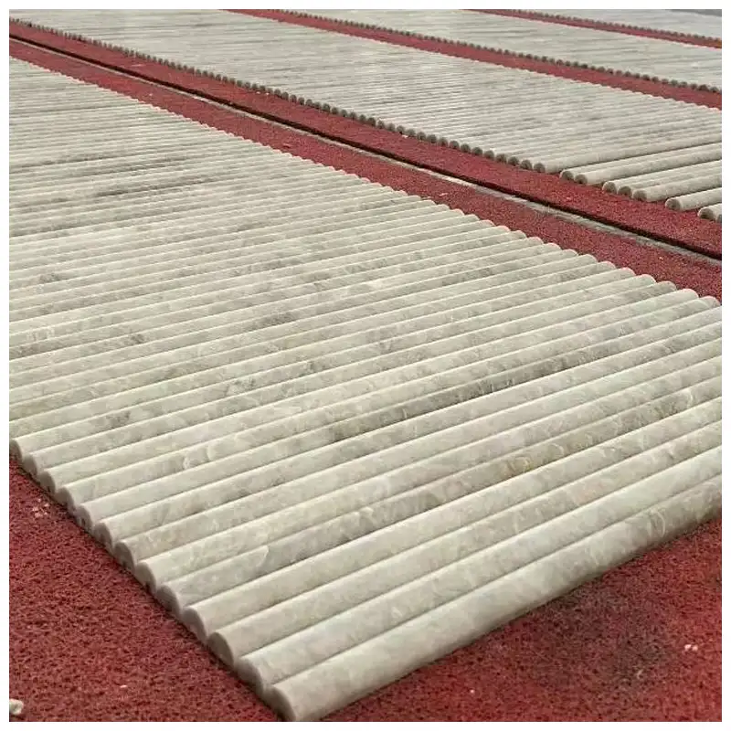 Taj Mahal Quartzite Fluted Mosaic Tiles Taj Mahal Quartzite Fluted Mosaic Tiles